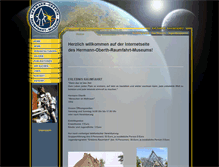 Tablet Screenshot of oberth-museum.org